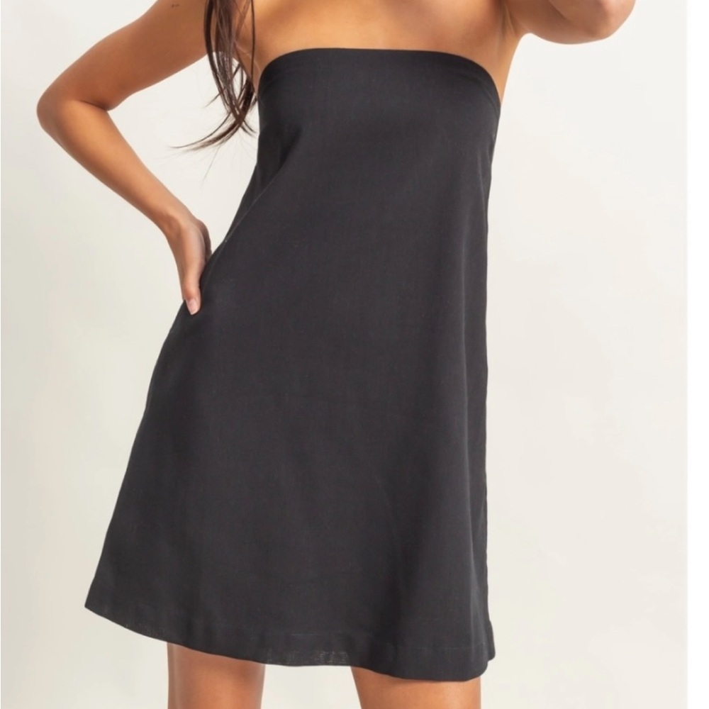 Black Strapless Dress